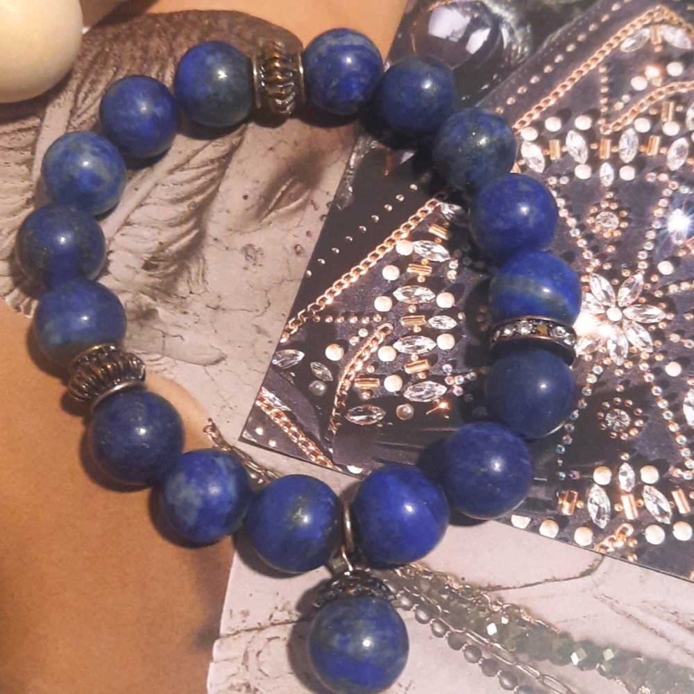 Beautiful Blue Beaded Bracelet